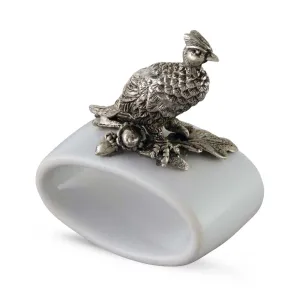 Pheasant Stoneware Napkin Ring blender, kitchen appliance