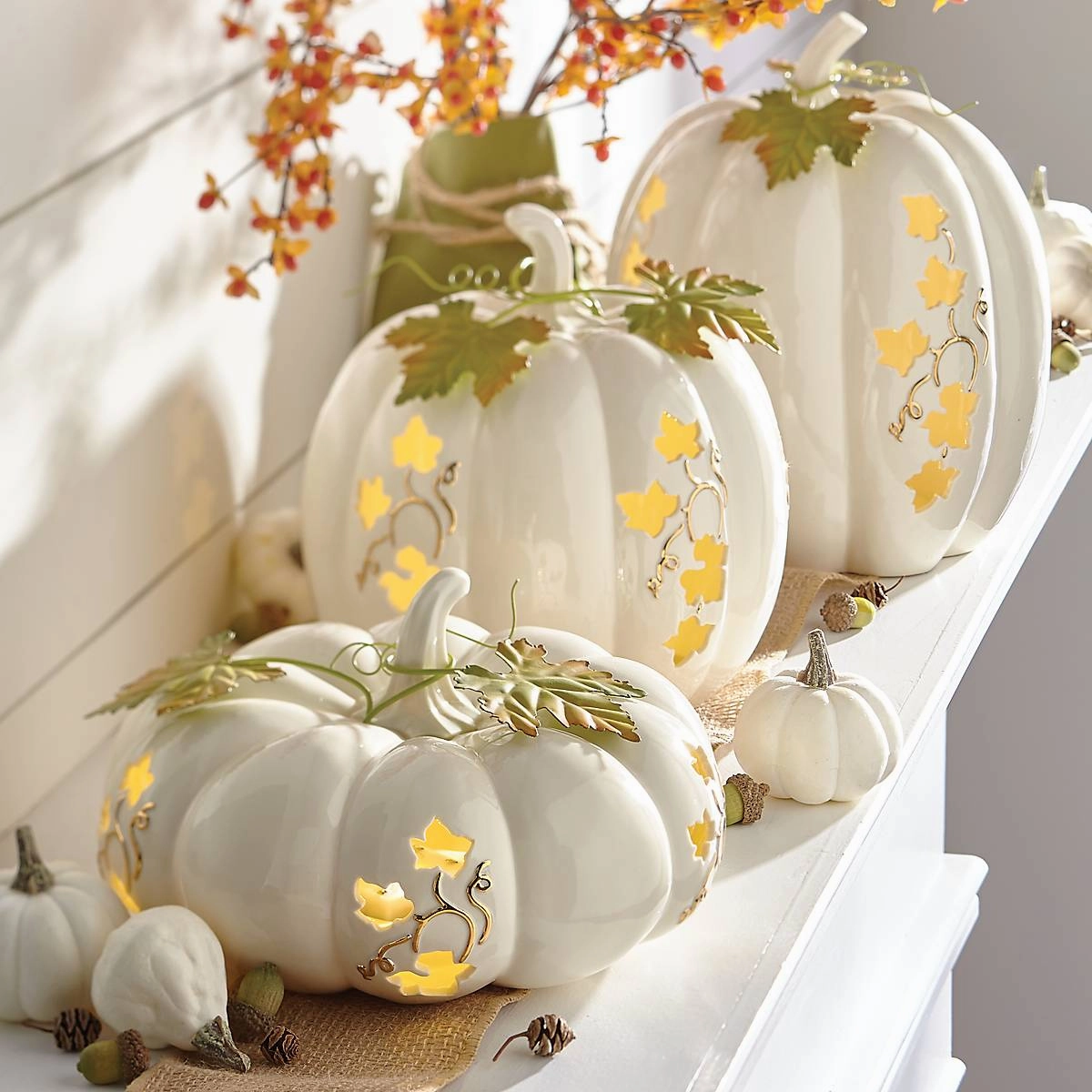 Pierced Lit Pumpkin Short