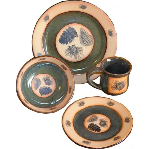 Pinecone Dinnerware Set toilet seat cover, slow close seat