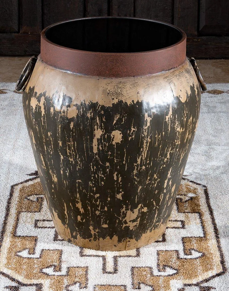 Planter Style Rustic Accent Table