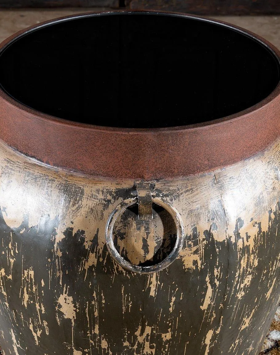 Planter Style Rustic Accent Table