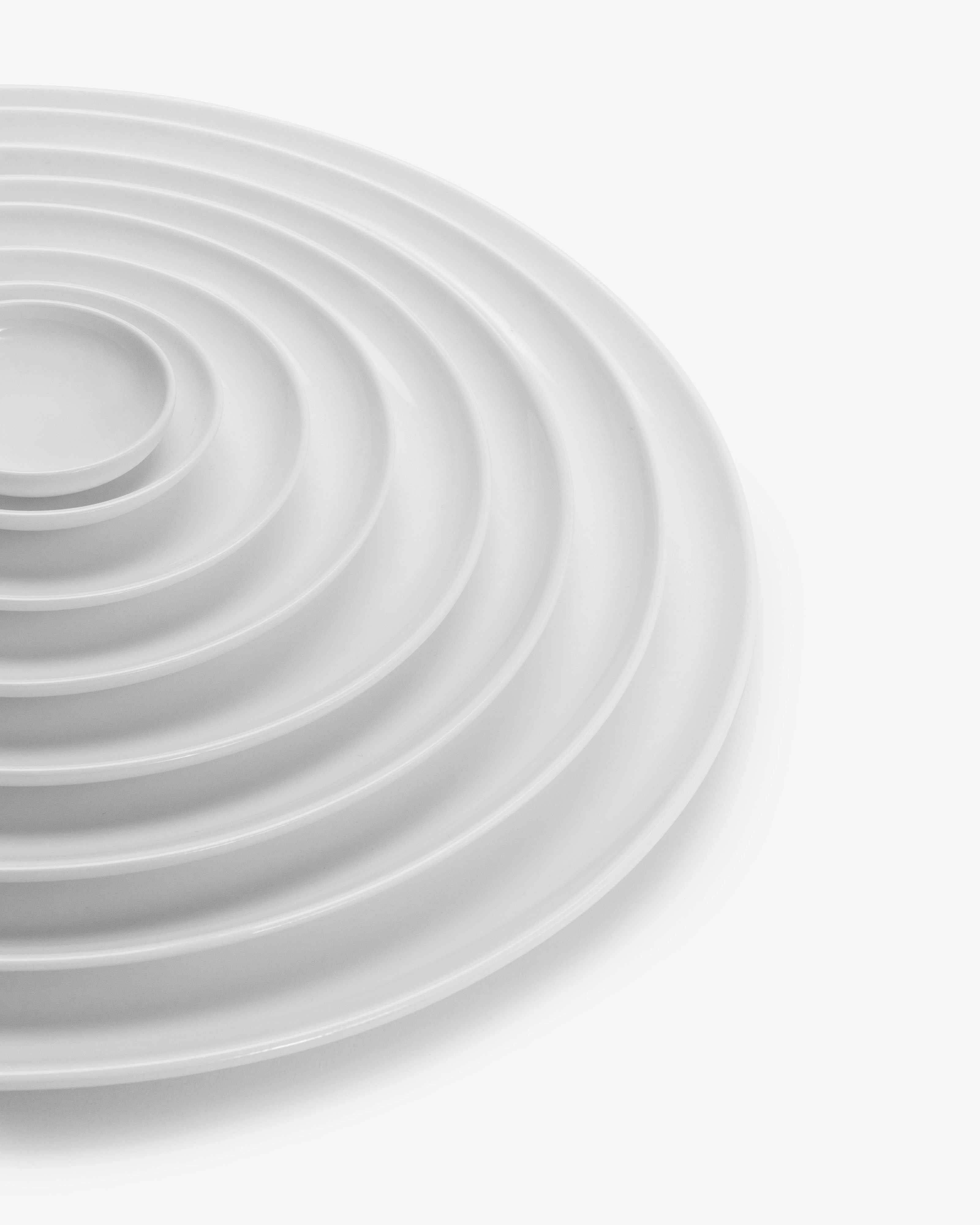Plate low white Base