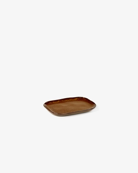 Plate rectangular n3 M brown La nouvelle table