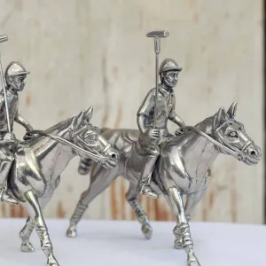 Polo Player Pewter Salt & Pepper Set toilet seat cover, slow close seat