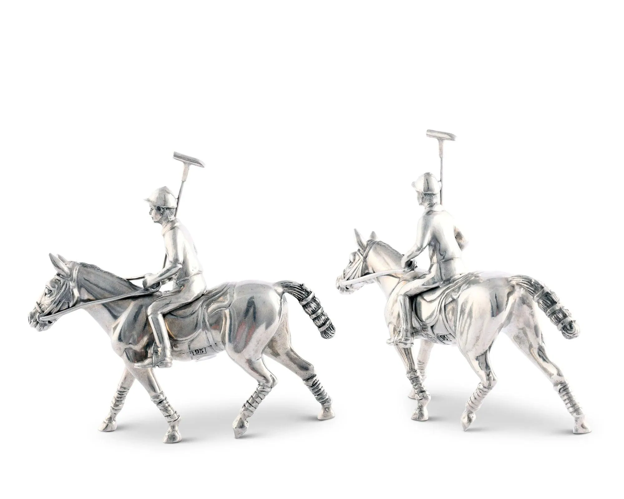 Polo Player Pewter Salt & Pepper Set