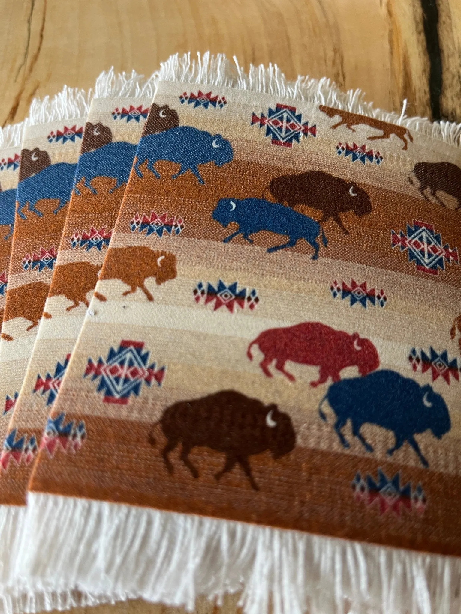 Prairie Rush Hour Coaster / Candle Mat Set