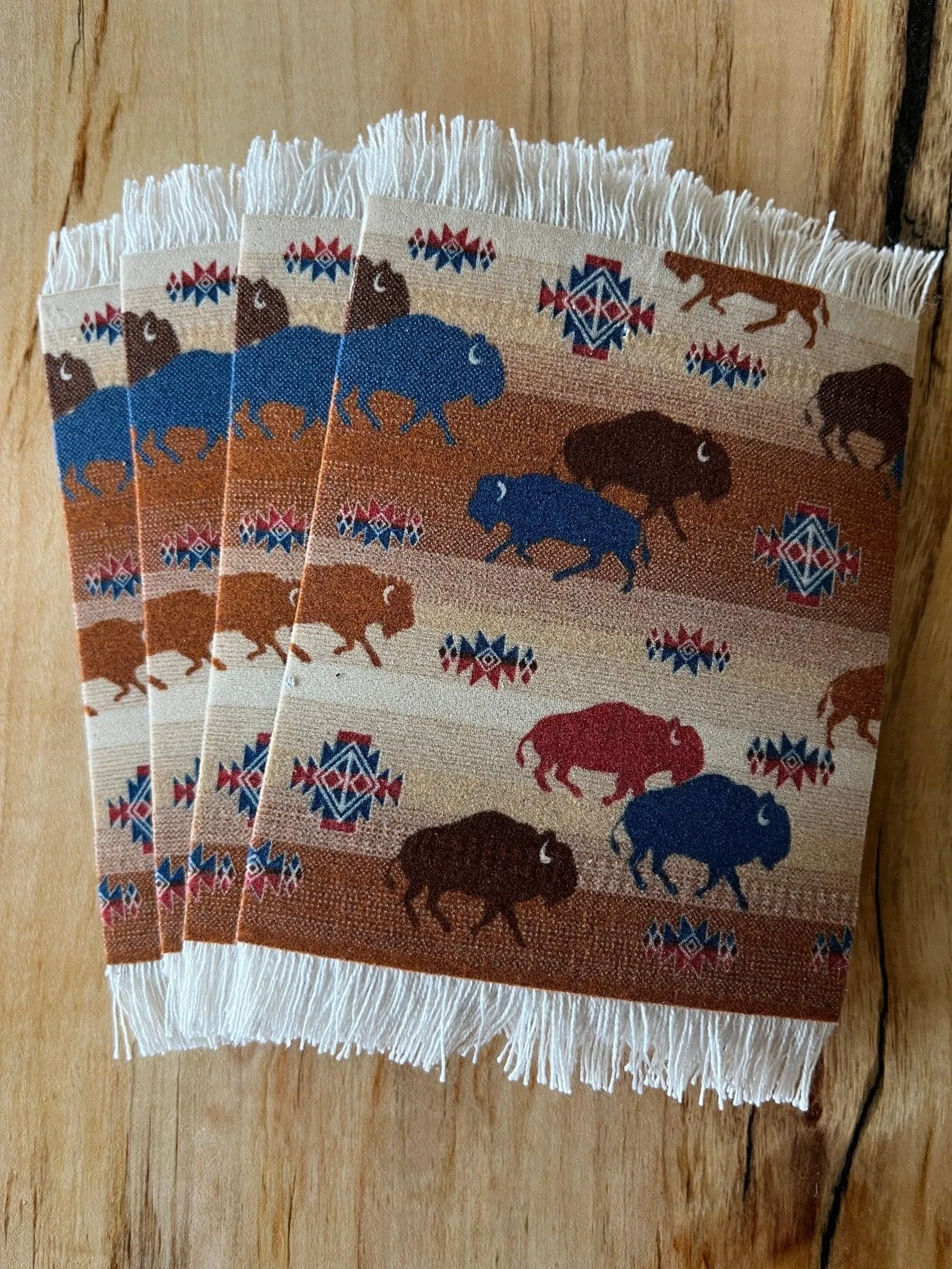Prairie Rush Hour Coaster / Candle Mat Set