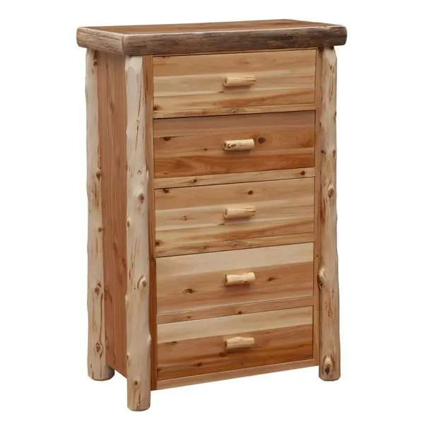 Premium Cedar Log Chest of Drawers - 3 Sizes