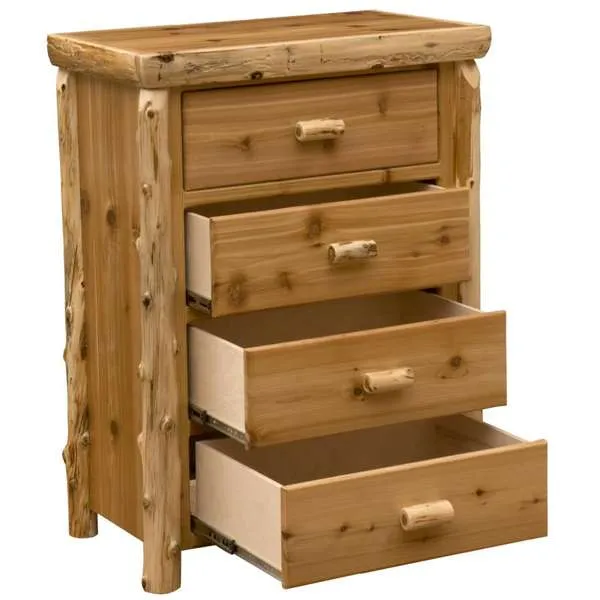Premium Cedar Log Chest of Drawers - 3 Sizes