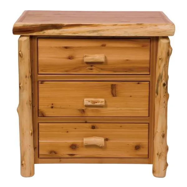 Premium Cedar Log Chest of Drawers - 3 Sizes