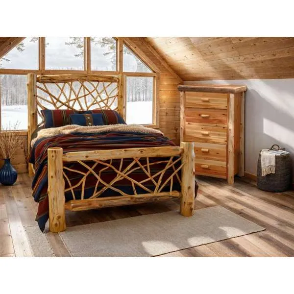 Premium Cedar Log Chest of Drawers - 3 Sizes