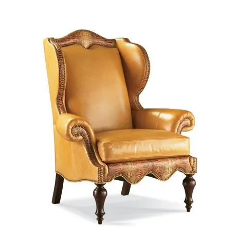 Pride of the Nile -  Croc Leather Wingback Chair