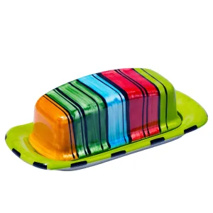 Puebla Stripe Butter Dish toilet seat cover, slow close seat