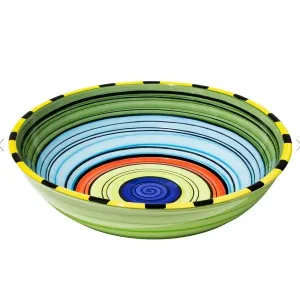 Puebla Stripe Serving Bowl toilet seat cover, slow close seat