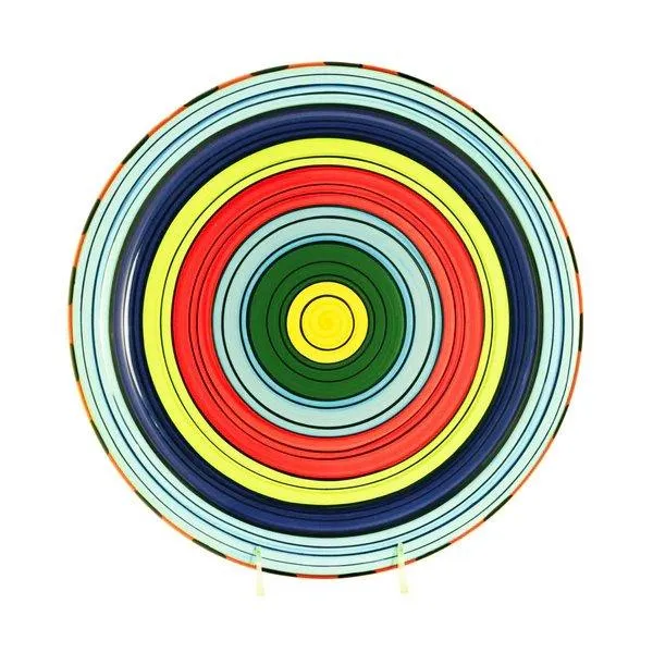Puebla Stripe Serving Plate toilet seat cover, slow close seat