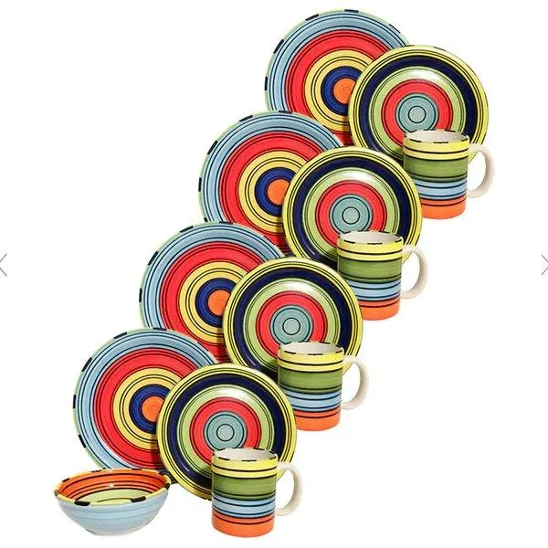 Puebla Stripes - Colorful Dinnerware