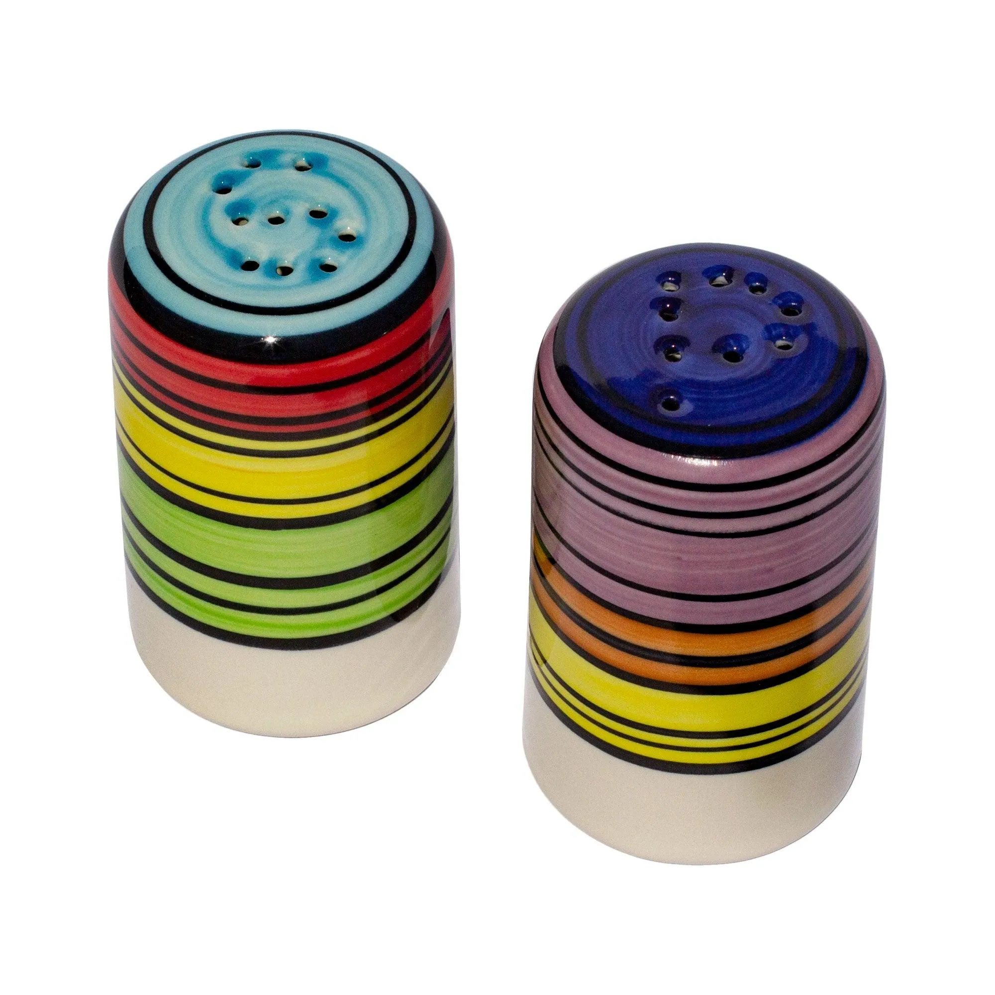Puebla Stripes Salt & Pepper Shakers toilet seat cover, slow close seat