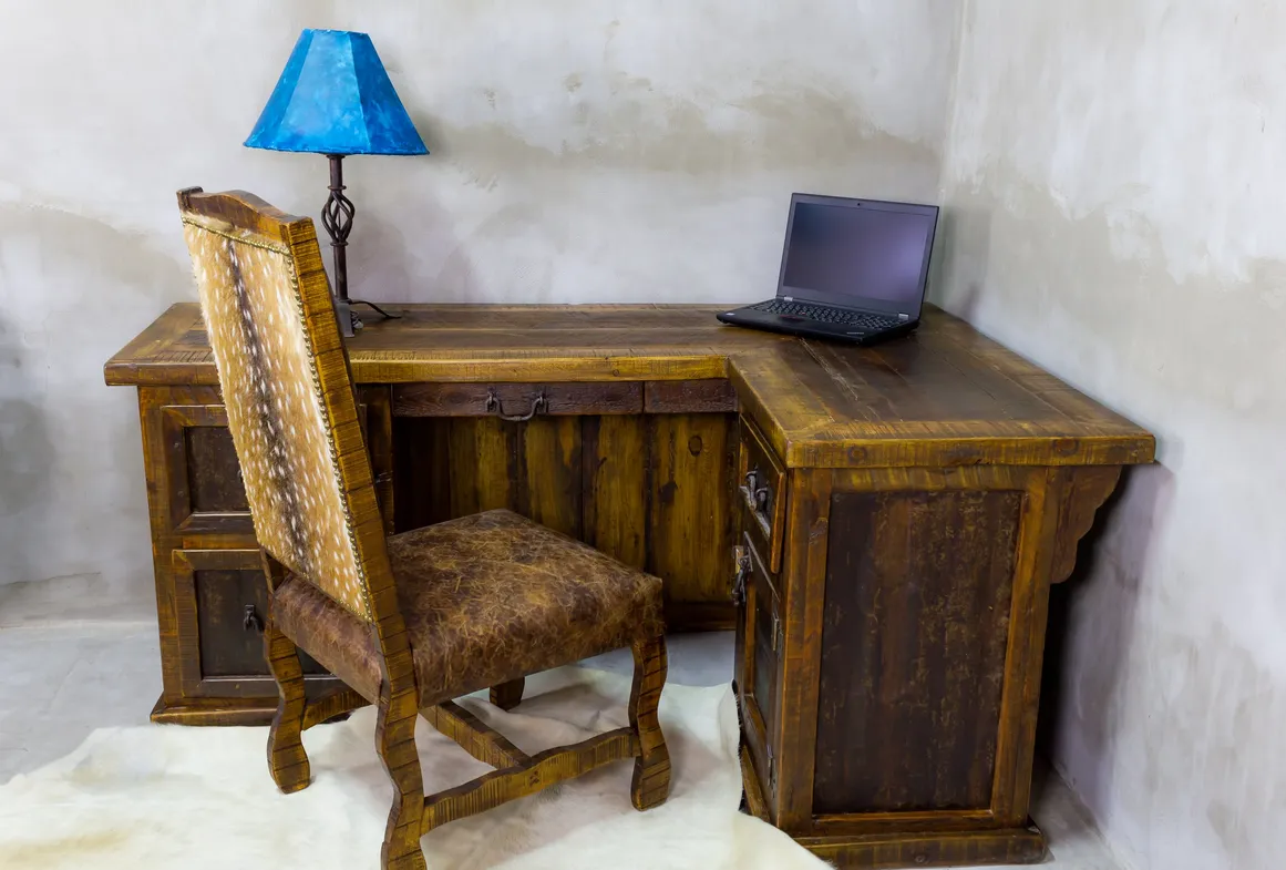 Pueblo Rustic Corner L-Desk