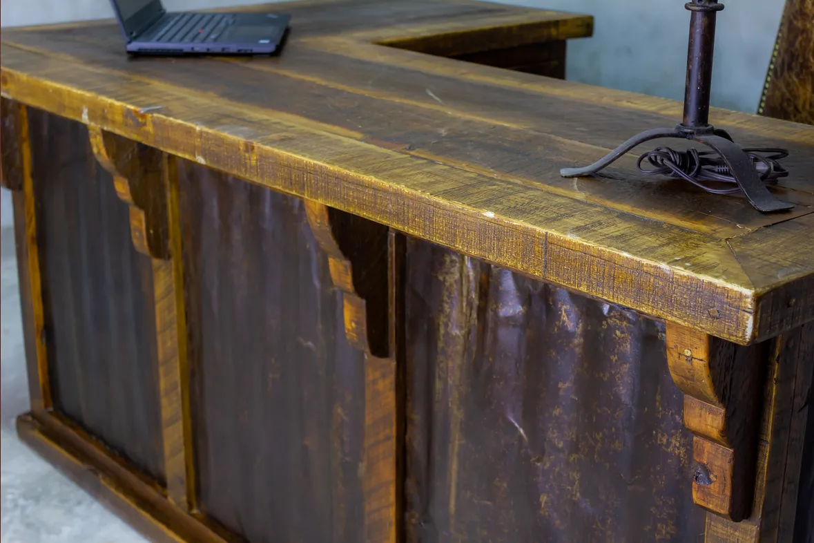 Pueblo Rustic Corner L-Desk