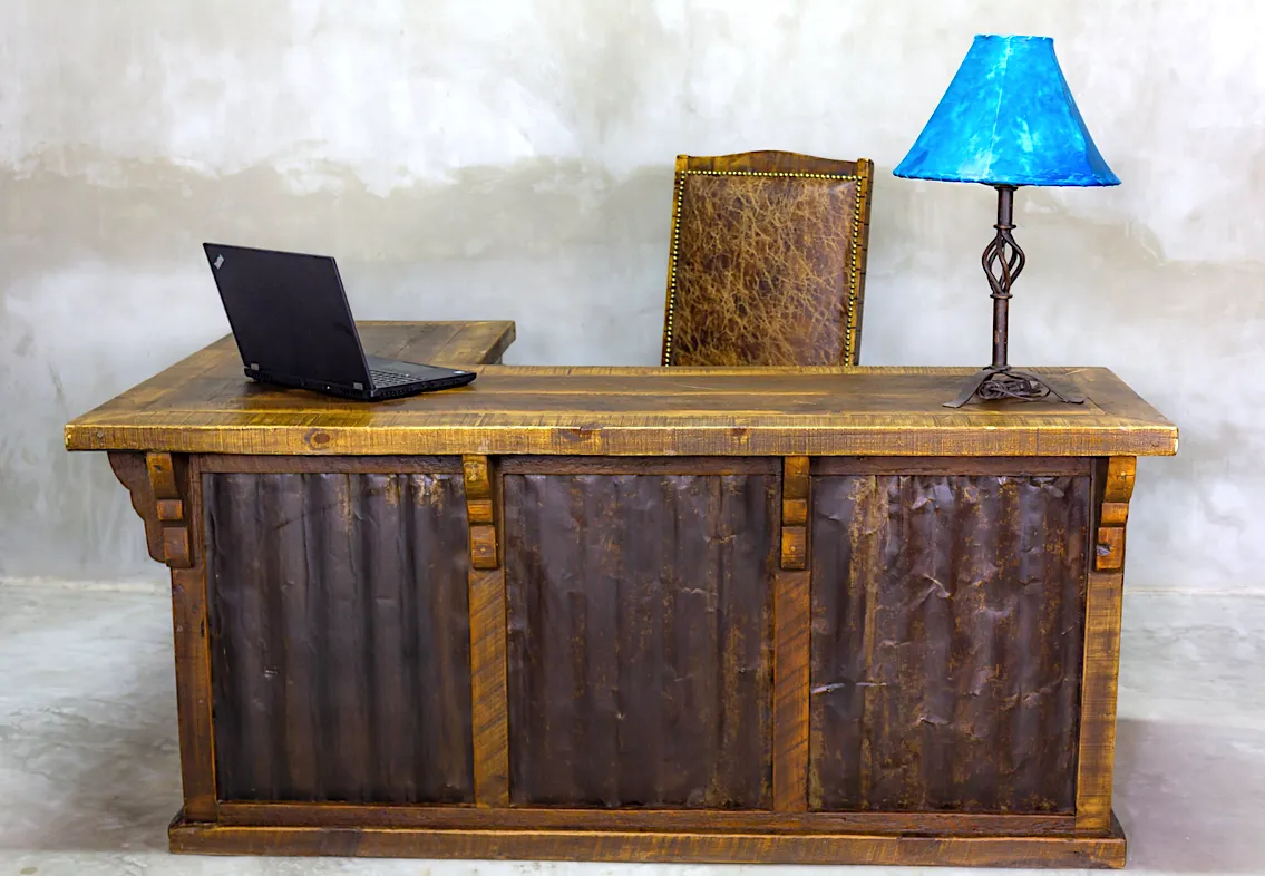 Pueblo Rustic Corner L-Desk