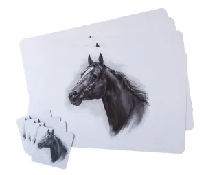 Quarter Horse Placemat & Coaster Set blender, kitchen appliance