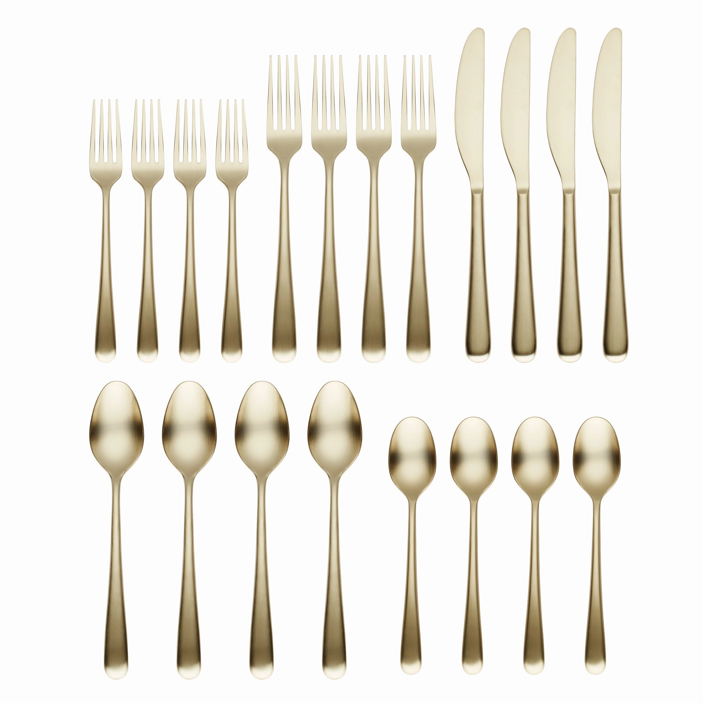Rafael Champagne Satin 20 Piece Flatware Set