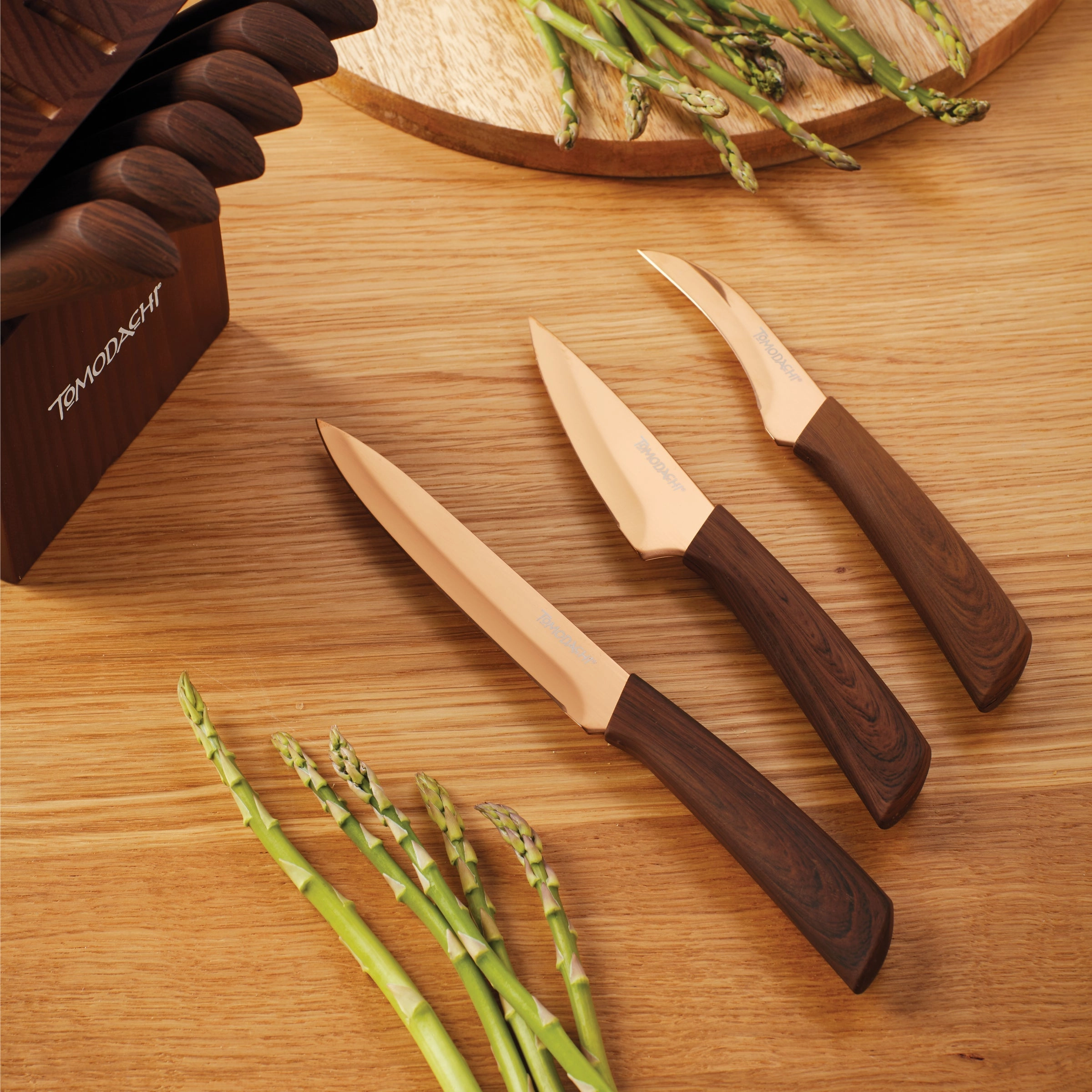 Raintree Copper 13 Piece Cutlery Block Set