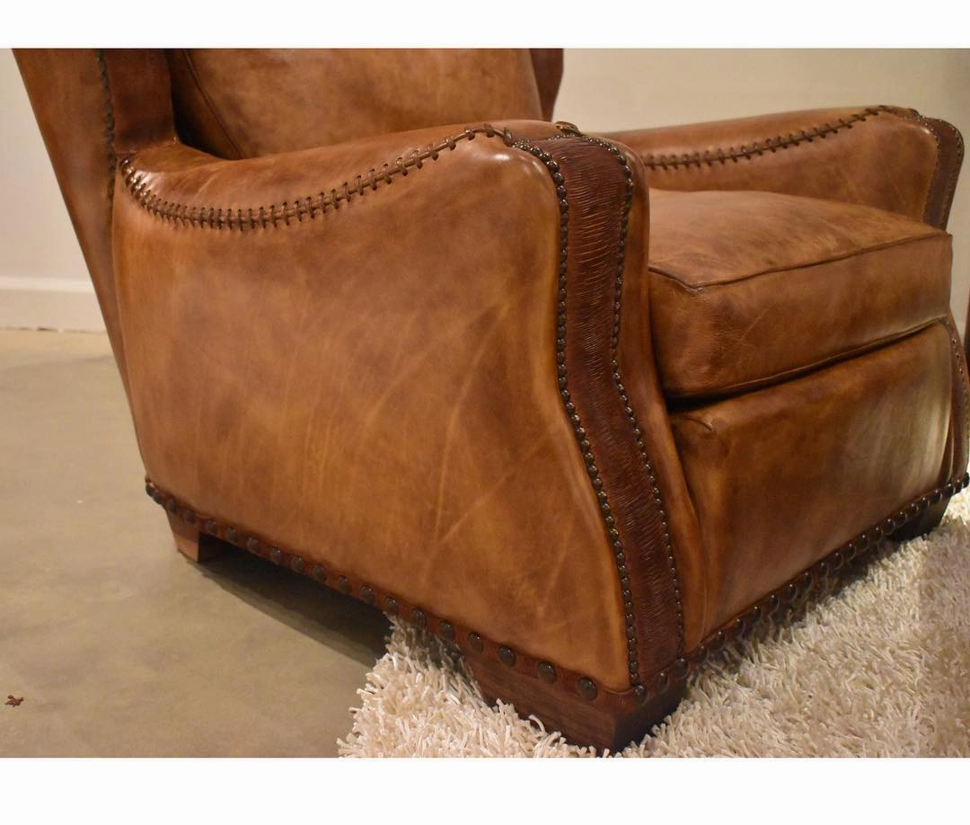 Rambler Leather Lounge Chair & Ottoman