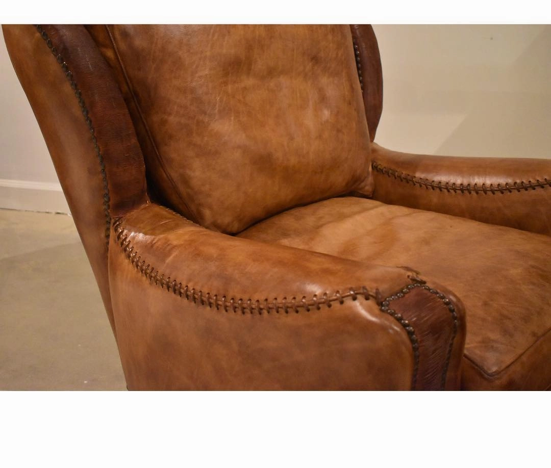 Rambler Leather Lounge Chair & Ottoman
