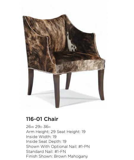Rancho Brindle Cowhide Accent Chair