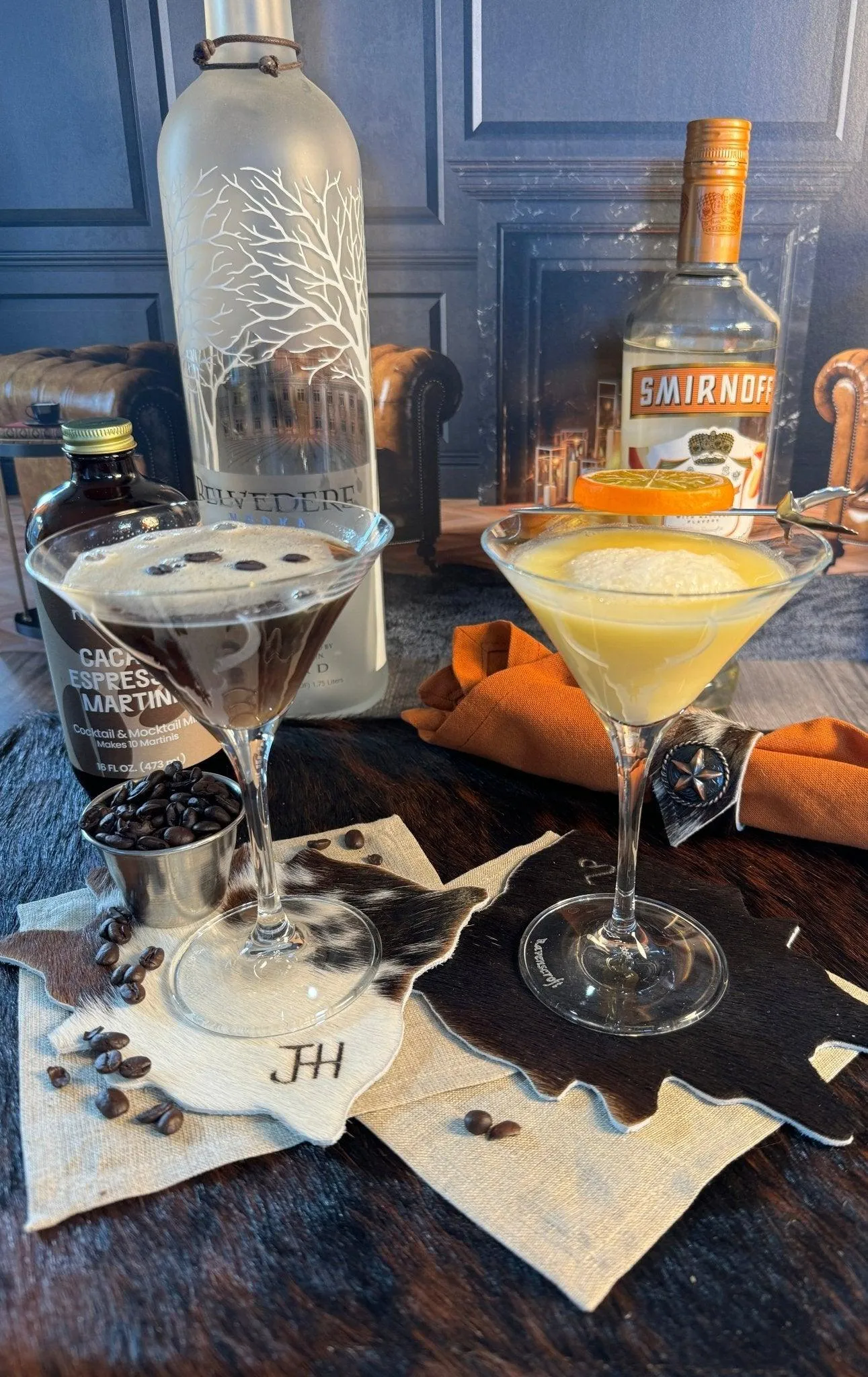 Ravenscroft Crystal Martini Glasses - Longhorn