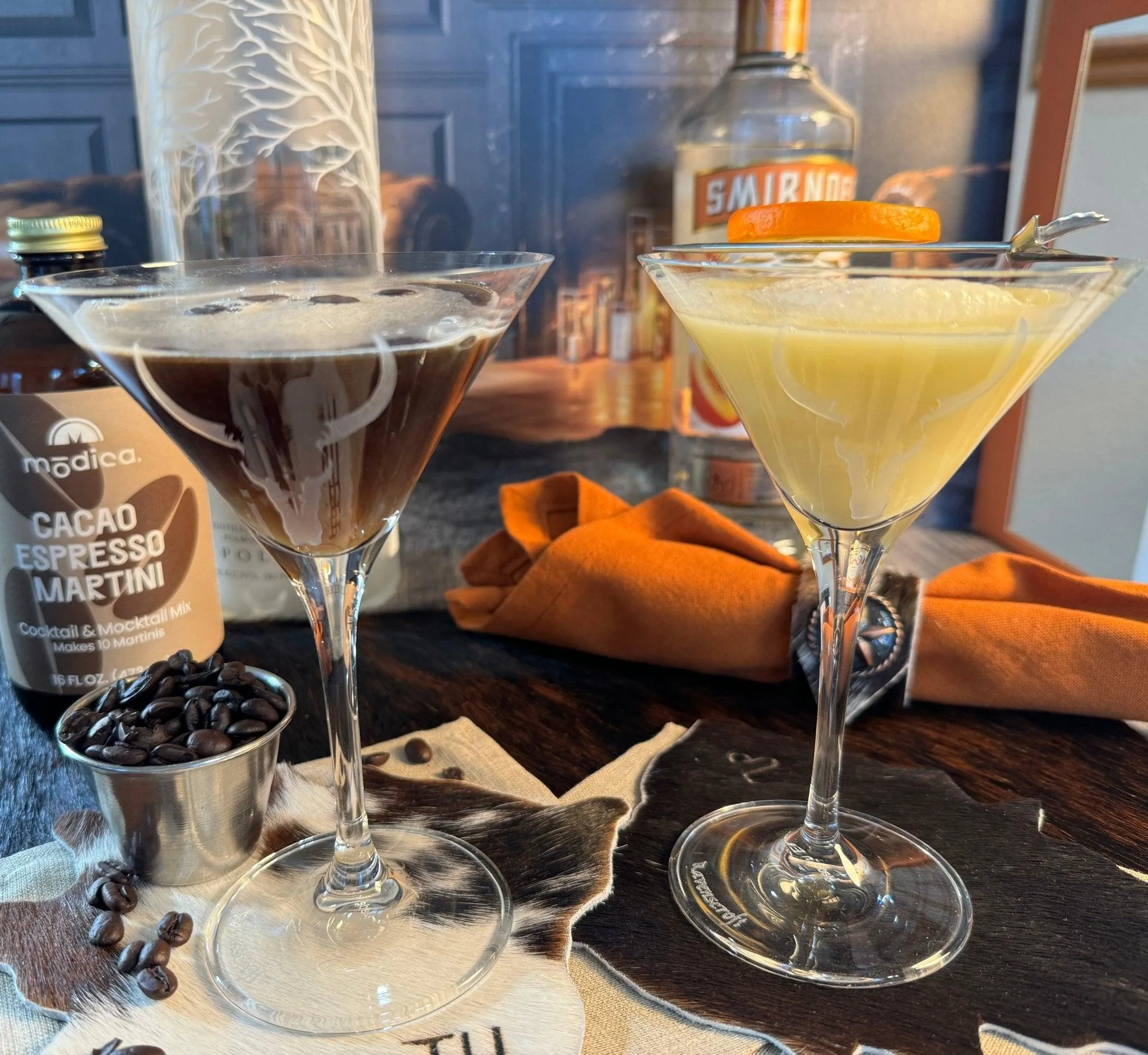 Ravenscroft Crystal Martini Glasses - Longhorn