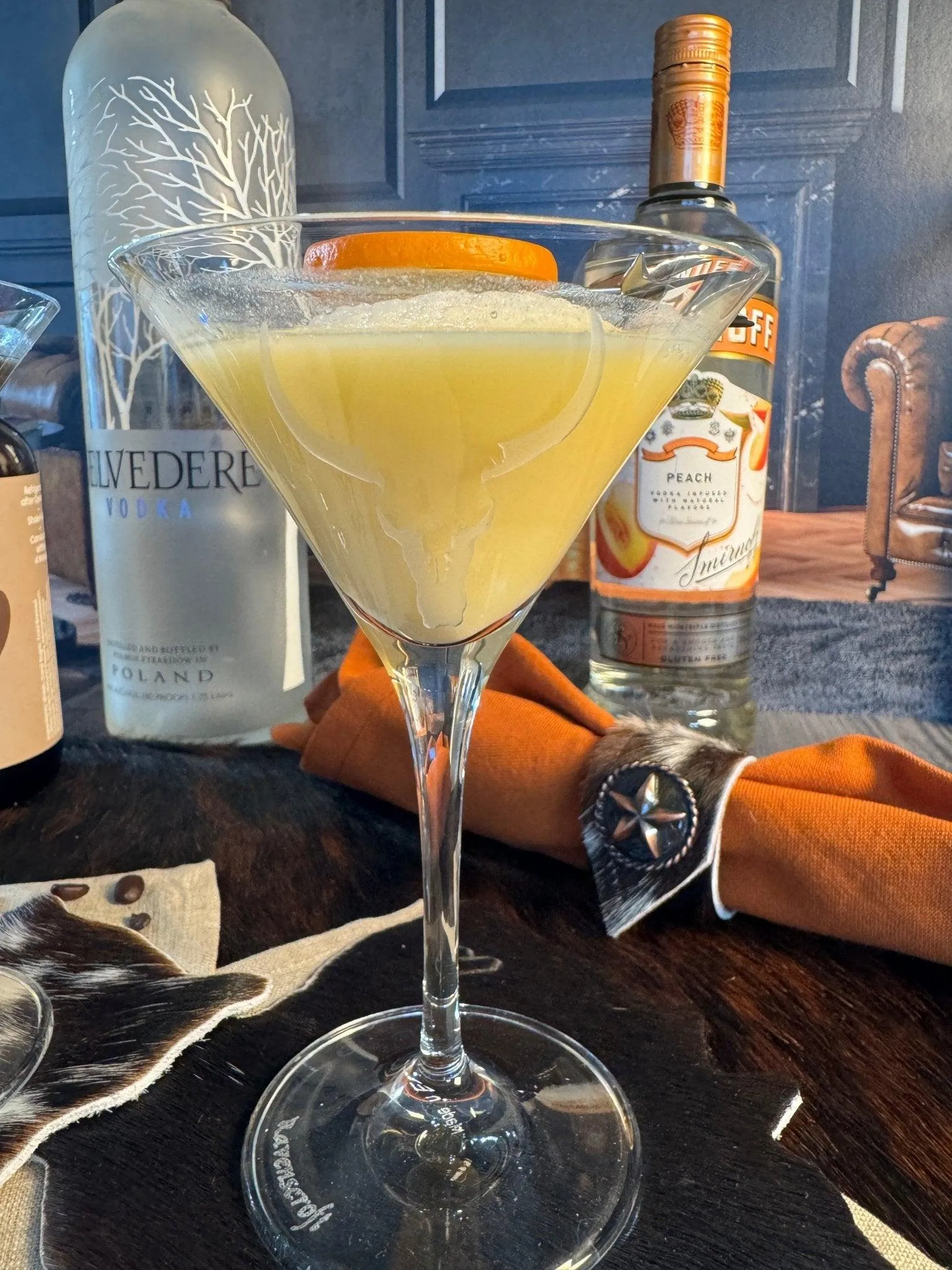 Ravenscroft Crystal Martini Glasses - Longhorn