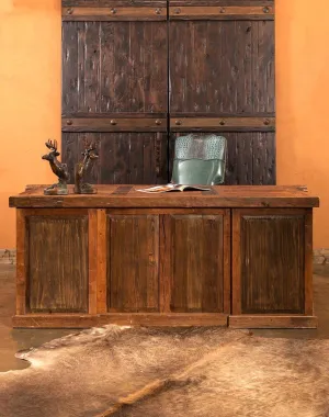 Reclaimed Door Top Rustic Desk gaming chair, computer chair