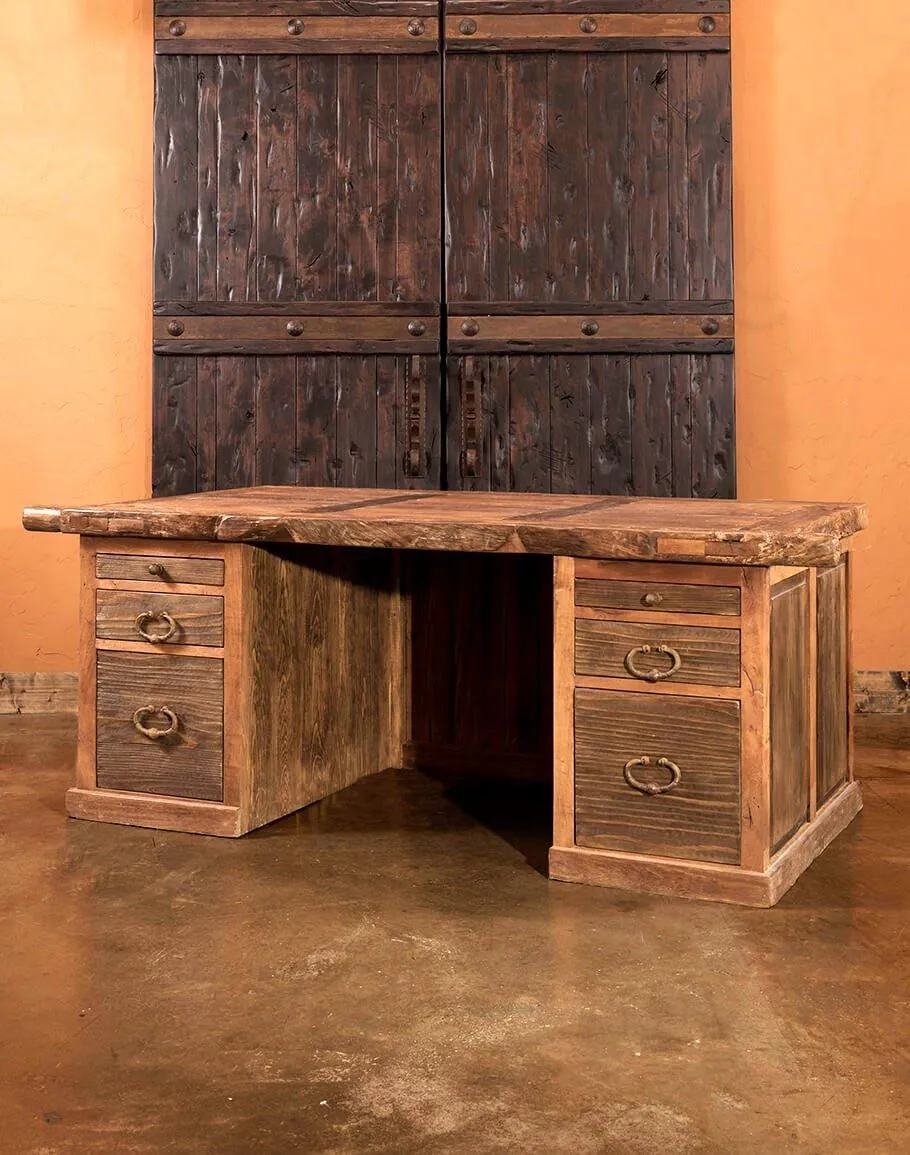 Reclaimed Door Top Rustic Desk