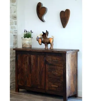 Reclaimed Pine Wood Buffet euro sham, pillow shams