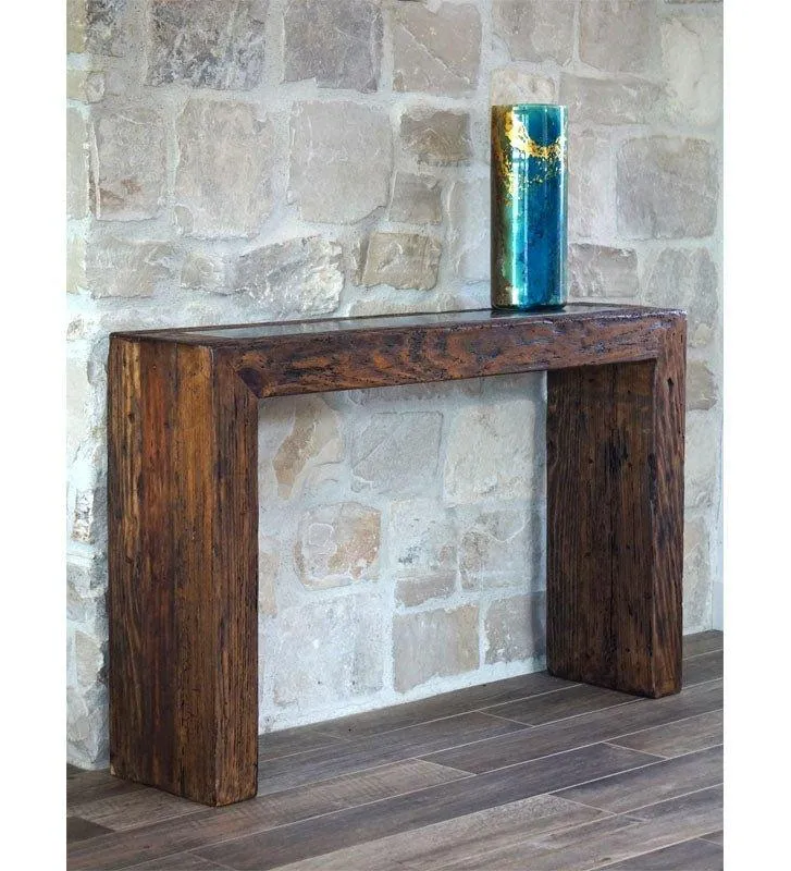 Reclaimed Wood Beam Credenza euro sham, pillow shams
