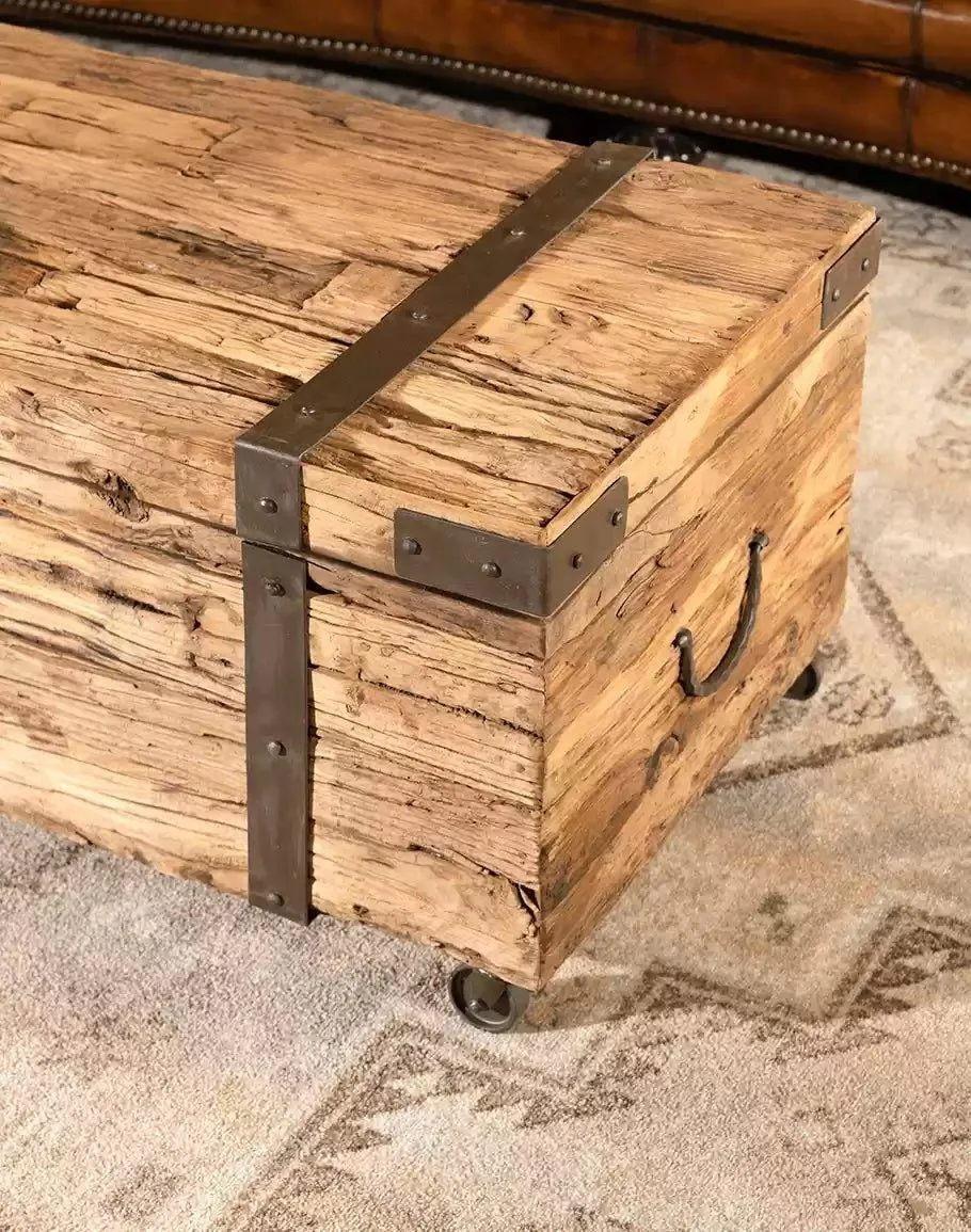 Reclaimed Wood Chest Coffee Table