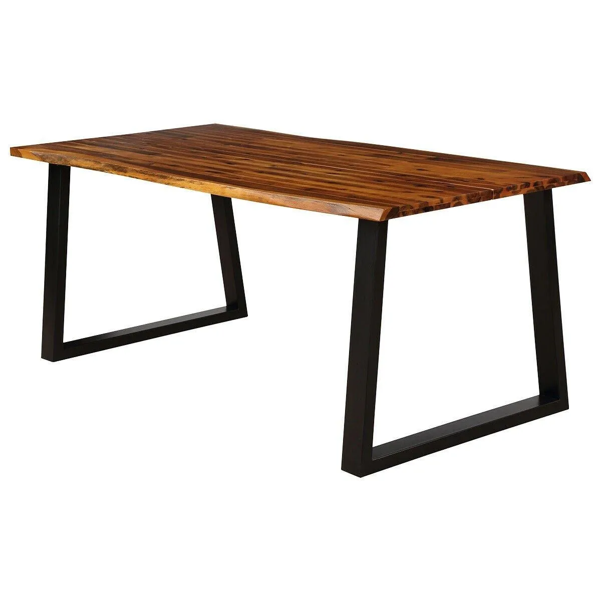 Rectangular Acacia Wood Dining Table Rustic Indoor & Outdoor Furniture