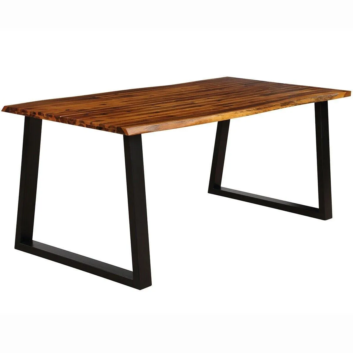 Rectangular Acacia Wood Dining Table Rustic Indoor & Outdoor Furniture farmhouse dining table, extendable dining table