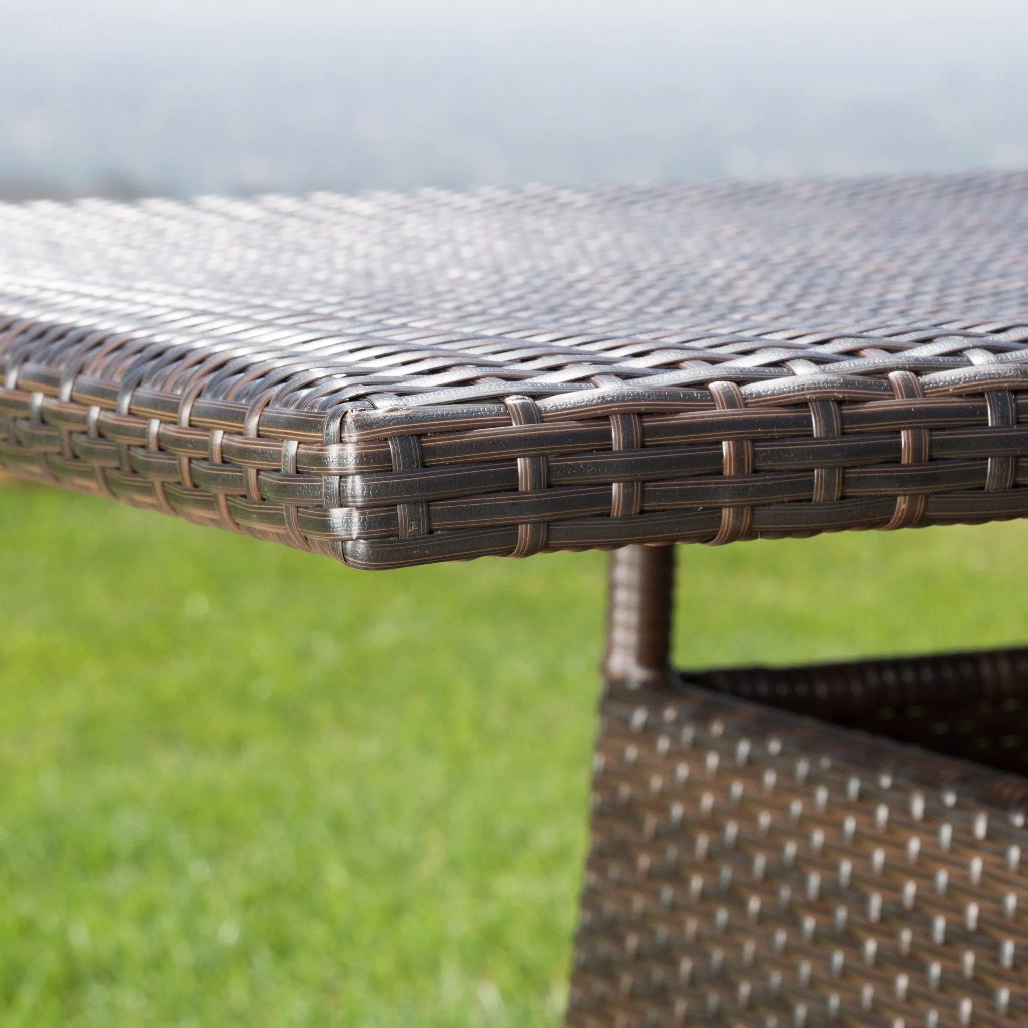 Rectangular Outdoor Wicker Dining Table - NH934892