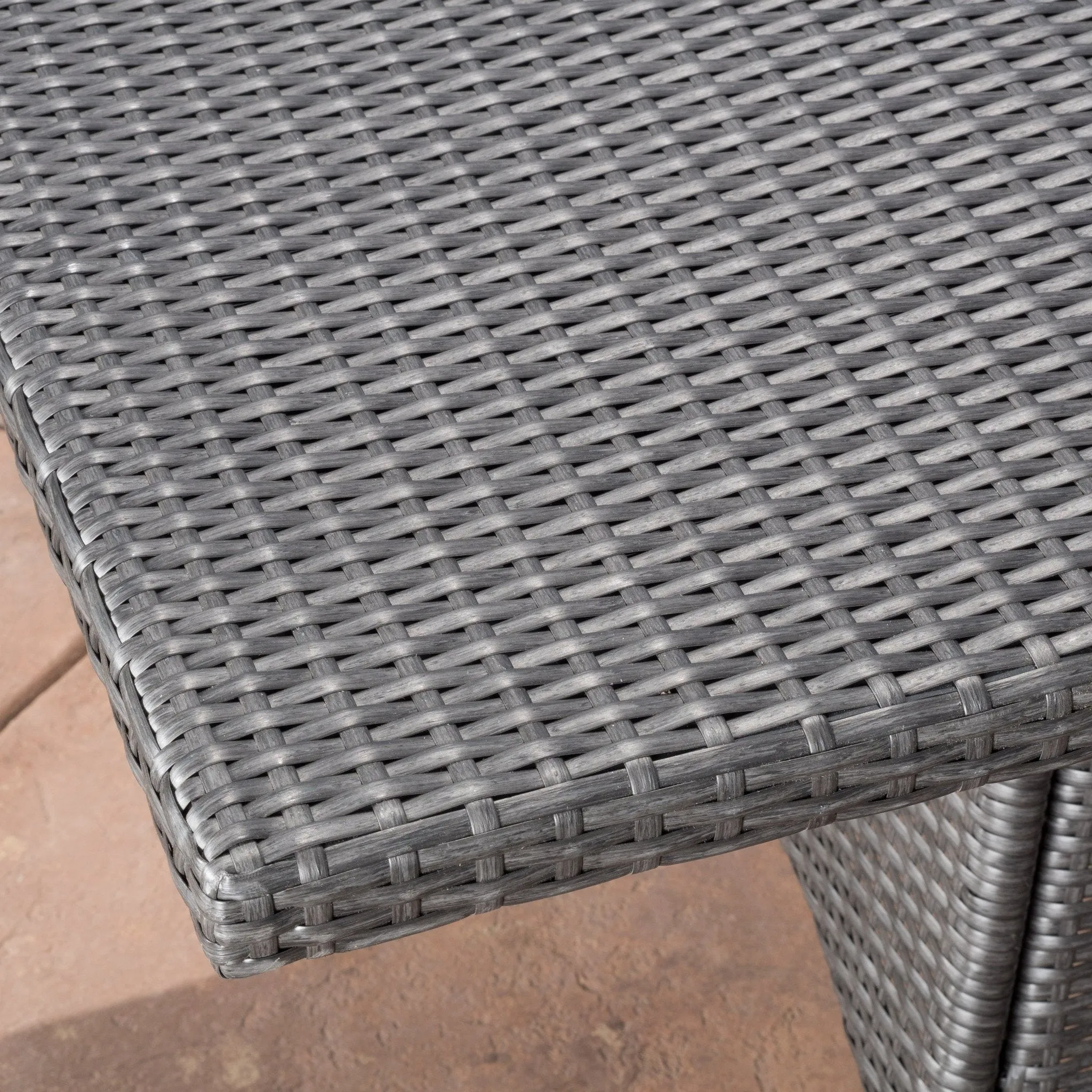 Rectangular Outdoor Wicker Dining Table - NH934892