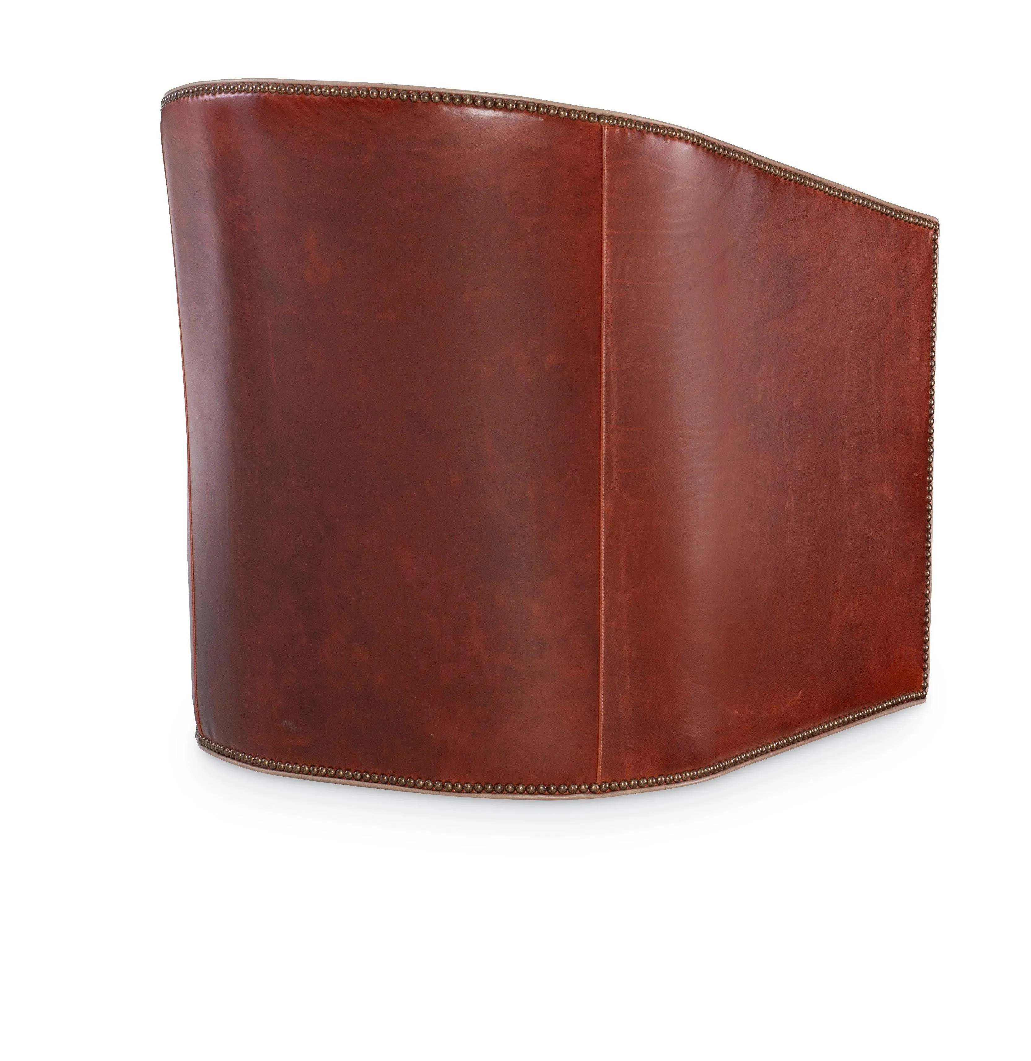 Red Baron Leather Swivel Chair