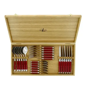 Red Fabric Series Flatware Set 24-pc toilet seat cover, slow close seat