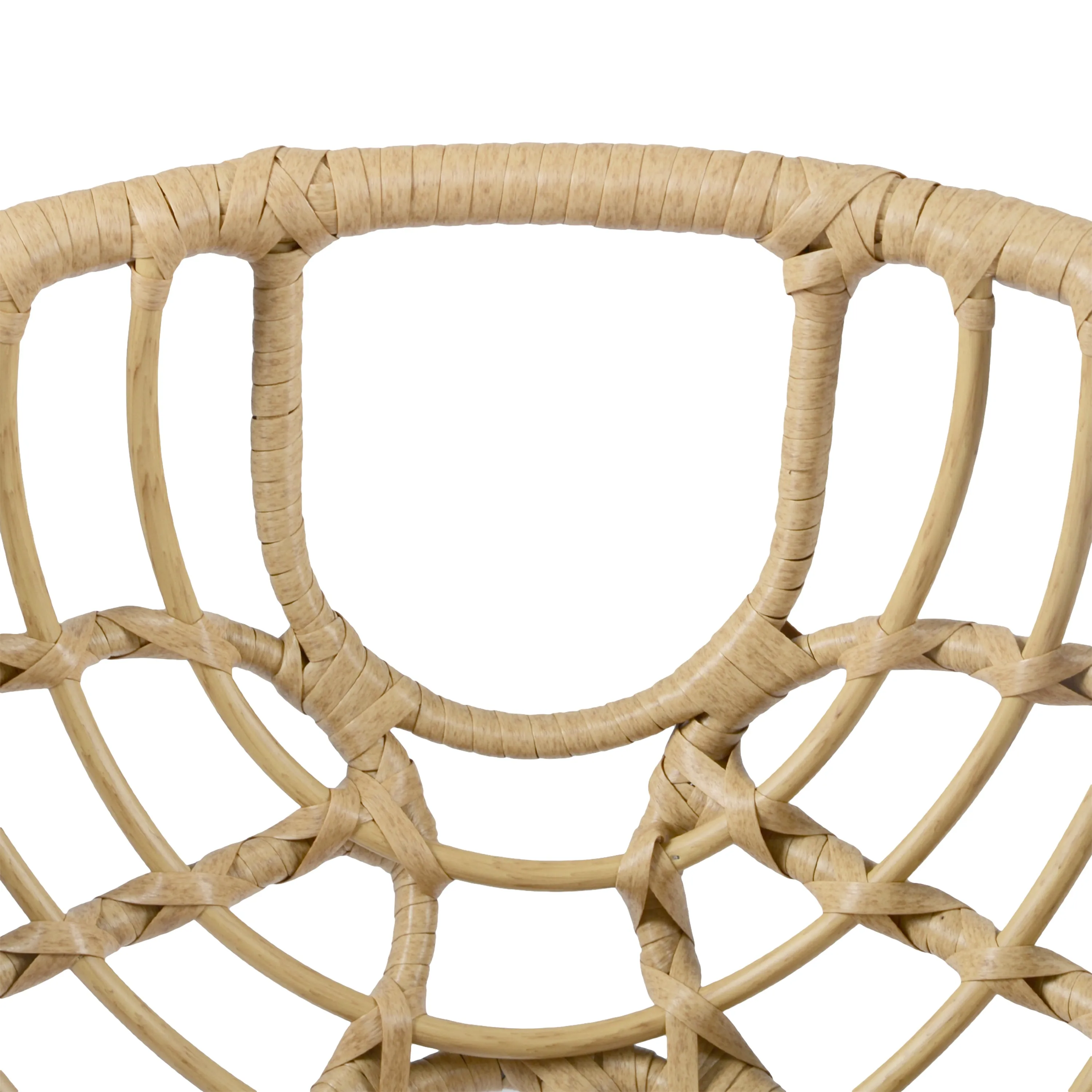 Redemond Outdoor PE Rattan Shelll Chair with Cushions