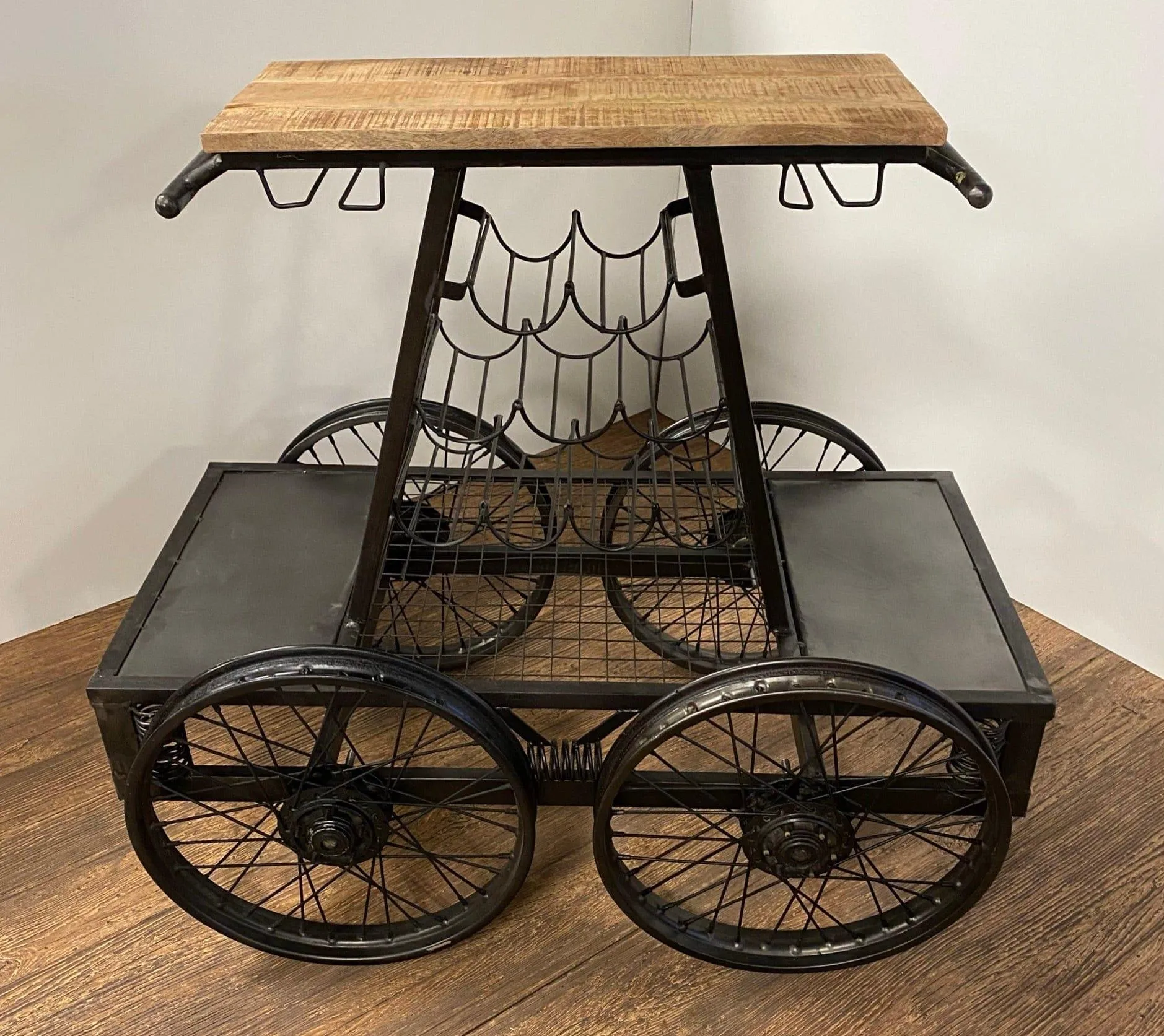 Replica Rail Car Bar Cart