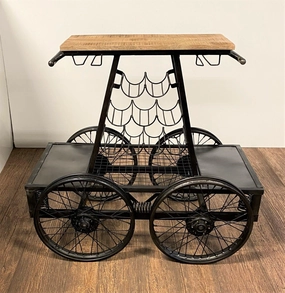 Replica Rail Car Bar Cart glassware set, wine glass