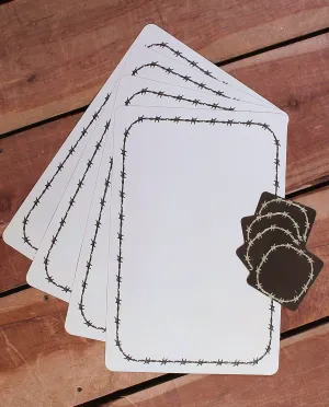 Reversible Plastic Western Placemats & Coasters - Barbed Wire blender, kitchen appliance