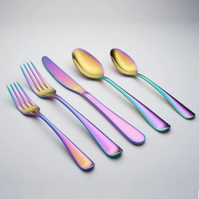 Rhiannon Rainbow Mirror 20 Piece Flatware Set