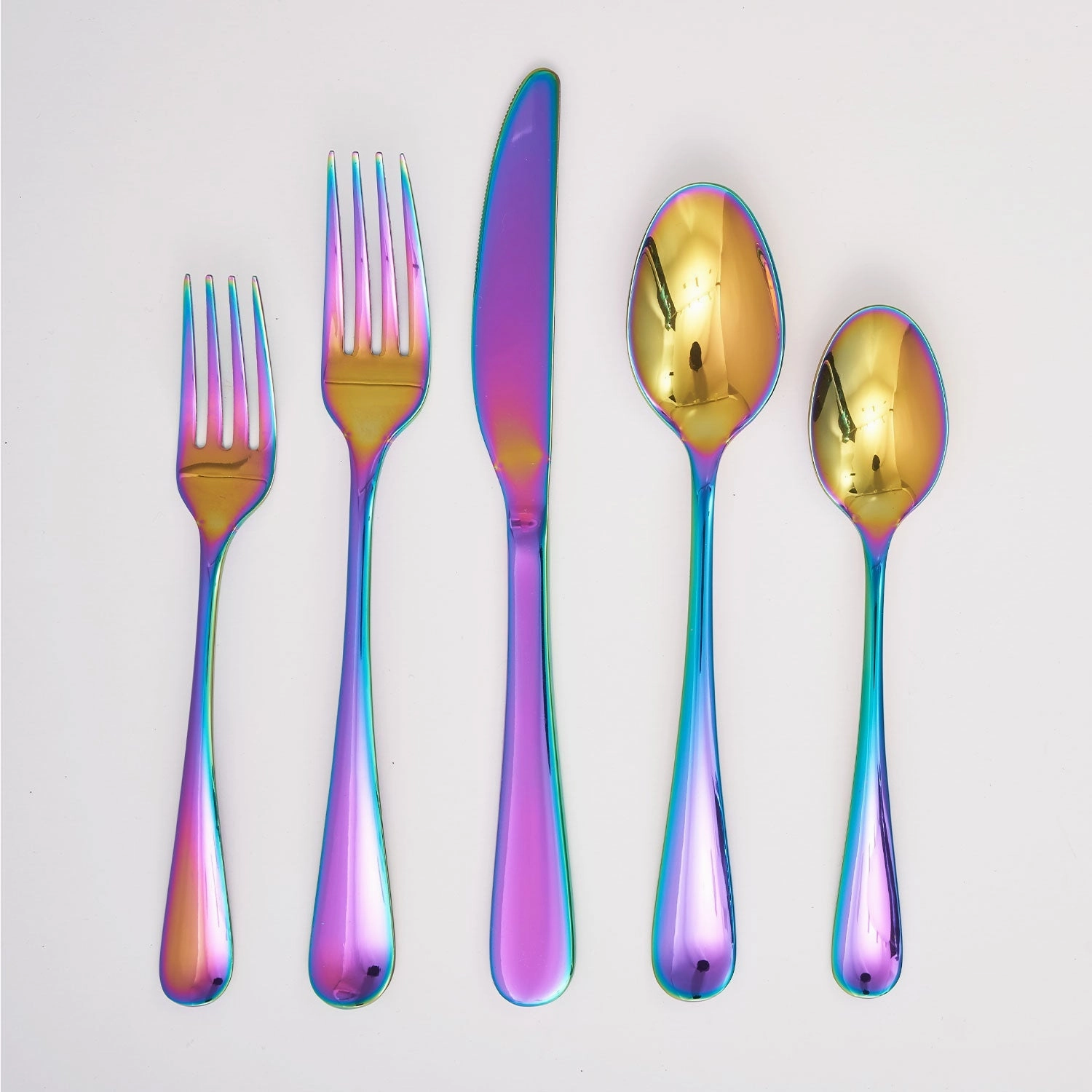 Rhiannon Rainbow Mirror 20 Piece Flatware Set